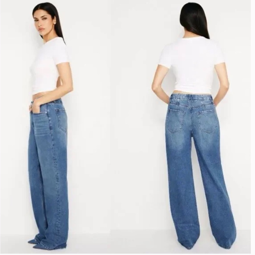 Good American, Good 90’s Relax Jeans size 8